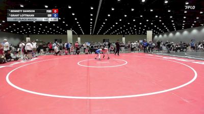 80 lbs 1st Place Match - Bennett Dawson, Position Wrestling vs Grant Lottmann, Greater Heights Wrestling