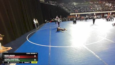 86 lbs Cons. Round 4 - Lewis Martens, Moen Wrestling Academy vs Reed Rider, Moen Wrestling Academy