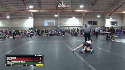 100 lbs Quarterfinal - Lily Enos, Batavia vs Teagan McKinney, Marysville