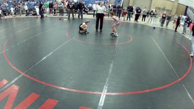 10U Girls - 67 lbs Cons. Semis - Dusty Wilson, Salem Elite Mat Club vs Elise LeCuyer, Sandwich Wrestling Club