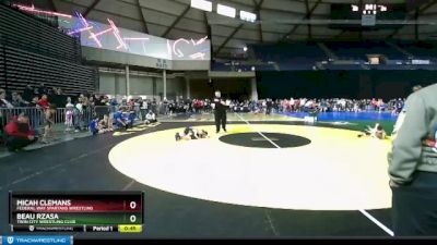 49 lbs Cons. Round 1 - Beau Rzasa, Twin City Wrestling Club vs Micah Clemans, Federal Way Spartans Wrestling