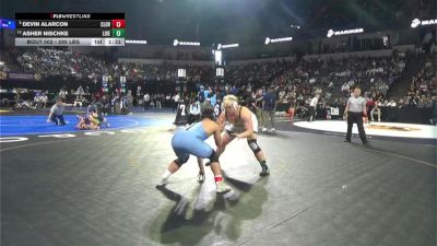 285 lbs Quarterfinal - Devin Alarcon, Clovis North (CS) vs Asher Nischke, Livermore (NC)