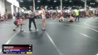 135 lbs Round 7 (8 Team) - Elaina Mercadante, Validus WC vs Sarah Booz, Xtreme Team