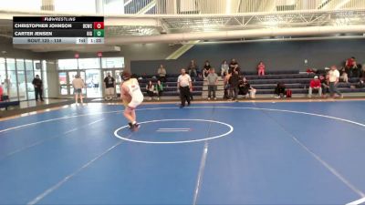 138 lbs Quarterfinal - Christopher Johnson, Bear Cave Wrestling Club vs Carter Jensen, Highland