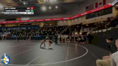110 lbs Cons. Round 2 - Drey O`brien, New Hampton vs Alexa Braton, Lee`s Summit