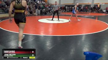 140 lbs Champ. Round 1 - Sadie Burke, Vinton-Shellsburg vs Josie Nelson, Columbus/WMU