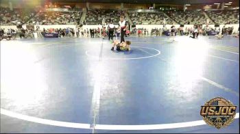 70 lbs Consi Of 4 - Wyatt Holtz, Coweta Tiger Wrestling vs Logan Forst, Predator Wrestling