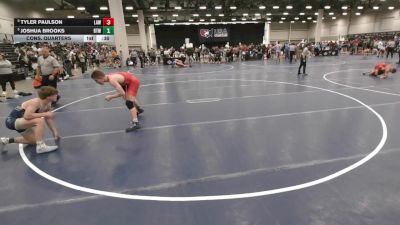 132 lbs Cons. Quarters - Joshua Brooks, Best Trained Wrestling vs Tyler Paulson, LaCrosse Area Wrestlers