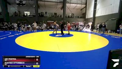 285 lbs Champ. Round 1 - Jay Postma, WA vs Kustino Ottorbech, WA