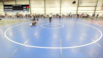 92 lbs Round 3 (12pm Friday) - Cruz Evans, Untouchables, MN vs Aiden Kdam, NCWAY National Team