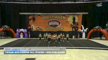 Texas Wolverine All Stars - Gold Blades [2025 L4 Senior Coed - D2 Day 1] 2025 Cheer Power San Antonio Halloween Challenge