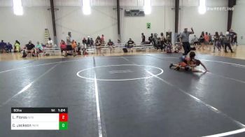 90 lbs Prelims - Luis Flores, Scissortail WC vs Caleb Jackson, Perry Ok Youth