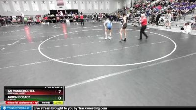 126 lbs Cons. Round 4 - Jaxon Bogacz, Bonduel vs Tai VanRemortel, Green Bay United