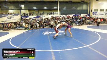 165 lbs Prelim - Roland Anderson, University Of Chicago vs Gage Decker, UW-Whitewater