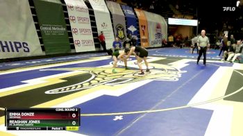 105 Class 2 lbs Cons. Round 2 - Reaghan Jones, Ft. Zumwalt North vs Emma Donze, Seckman