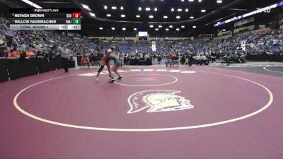 140 lbs Cons. Round 1 - Willow Rademacher, Basehor-Linwood HS vs Nevaeh Brown, Bonner Springs HS