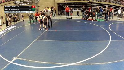 55 lbs 5th Place Match - Jaxon Reynolds, Timpanogos Wrestling vs PAXTON DUNBAR, Uintah Wrestling