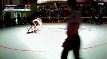 105 lbs 1st Place Match - Sophia Torrez, Toppenish (Girls) vs Mya Rivera, Othello (Girls)