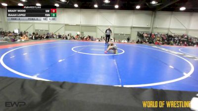 43 lbs Rr Rnd 5 - Brady Wood, RAW Wrestling Club 9U vs Isaiah Lopez, POWA 9U