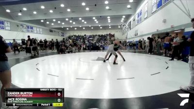 132 lbs Cons. Round 2 - Zander Burton, Yucca Valley Wrestling vs Jace Rogina, Bear Wrestling Academy