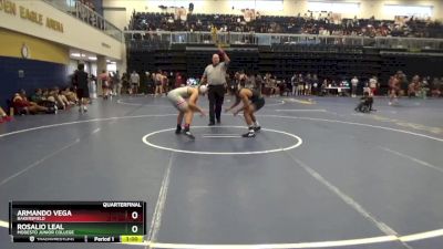 174 lbs Quarterfinal - Rosalio Leal, Modesto Junior College vs Armando Vega, Bakersfield