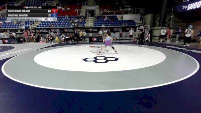 110 lbs Cons. Sub-rd Of 32 - Kayleigh Milam, MO vs Rachel Hayes, SC