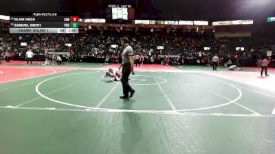 90 lbs Champ. Round 1 - Blair Hess, CRW3 vs Samuel Smith, PWCA