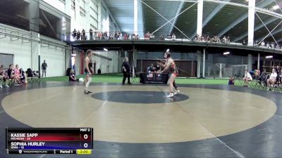 108 lbs Placement Matches (8 Team) - Kassie Sapp, Michigan vs Sophia Hurley, Iowa