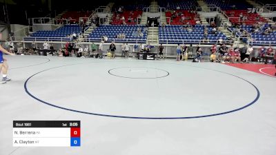 132 lbs Cons 64 #2 - Nicholas Berrena, PA vs Asher Clayton, MT