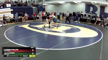 135 lbs. Quarterfinal - Lillie Banks, Menasha vs Lauren Phillips, Oak Grove