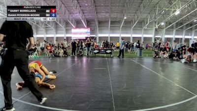 132 lbs Cons. Round 3 - Danny Berrelleza, Arizona vs Isaiah Peterson-Moore, California
