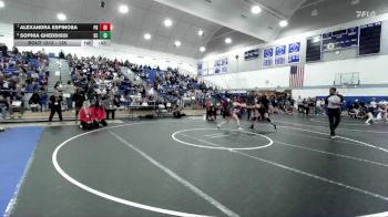 135 lbs 7th Place Match - Alexandra Espinosa, Palm Desert vs Sophia Gheddissi, San Clemente