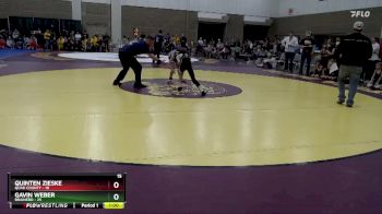 84 lbs Semis (4 Team) - Quinten Zieske, Quad County vs Gavin Weber, Brainerd