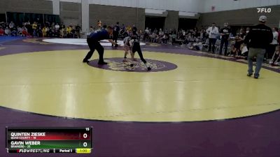 84 lbs Semis (4 Team) - Quinten Zieske, Quad County vs Gavin Weber, Brainerd