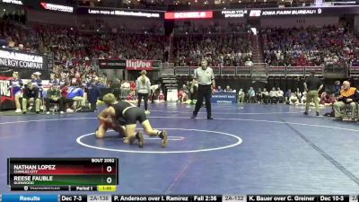 2A-145 lbs Champ. Round 1 - Reese Fauble, Glenwood vs Nathan Lopez, Charles City
