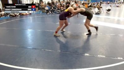 180 lbs Semifinal - Kara Kuge, Wisconsin Stevens Point vs Sidney Zimmerman, Cornell College