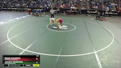 138 lbs Semifinal - Justice Thornton, Columbus North vs Isaiah Schaefer, Evansville Mater Dei