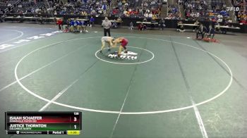 138 lbs Semifinal - Justice Thornton, Columbus North vs Isaiah Schaefer, Evansville Mater Dei