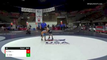 85 lbs 5th Place Match - Eric Cole, California vs Kasen Clay, California