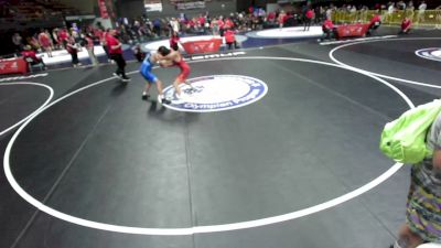 150 lbs Cons. Rd Of 16 - Isaiah Gonzales, South Bakersfield High School Wrestling vs Sebastian Barajas, Monster Garage Wrestling