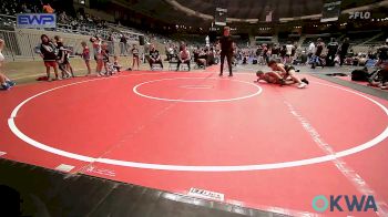 90 lbs Semifinal - Cole Cooper, Collinsville Cardinal Youth Wrestling vs Colton Durant, Broken Arrow Wrestling Club