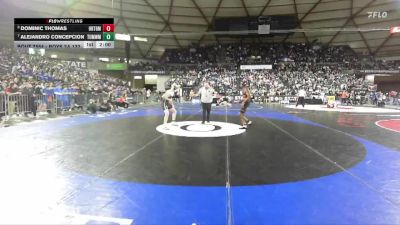 Boys 2A 132 lbs Quarterfinal - Alejandro Concepcion, Tumwater vs Dominic Thomas, Orting