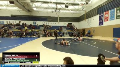 56 lbs Cons. Semi - Boheme Parr-Coffin, Inland Northwest Wrestling Training Center vs Kanon Bailey, Deer Park Ironman Wrestling Club