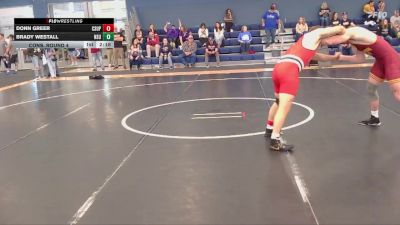 184 lbs Cons. Round 4 - Brady Westall, Northern State vs Donn Greer, Colorado State University - Pueblo