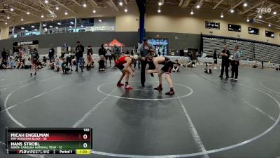 140 lbs Round 2 (8 Team) - Micah Engelman, Mat Assassins Black vs Hans Strobl, North Carolina National Team