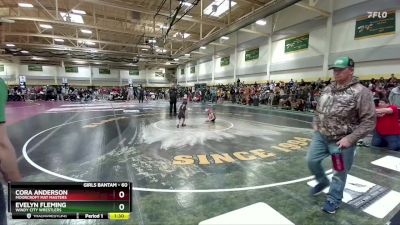60 lbs Quarterfinal - Cora Anderson, Moorcroft Mat Masters vs Evelyn Fleming, Windy City Wrestlers