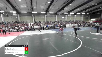 88 lbs Consolation - Derick Sandoval, Alamosa vs Leonel Hernandez, Stout Wrestling Academy