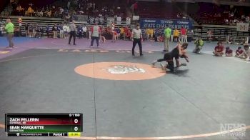 D 1 160 lbs Cons. Round 5 - Zach Pellerin, Catholic, BR vs Sean Marquette, Covington