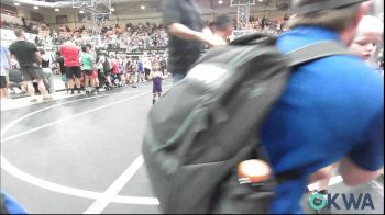 37-40 lbs Quarterfinal - Jonah Beard, Bridge Creek Youth Wrestling vs Sean Rodriguez, Chickasha Youth Wrestling