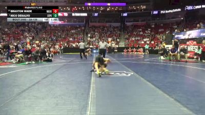 3A-138 lbs Champ. Round 2 - Braxton Wade, Muscatine vs Nico DeSalvo, Southeast Polk